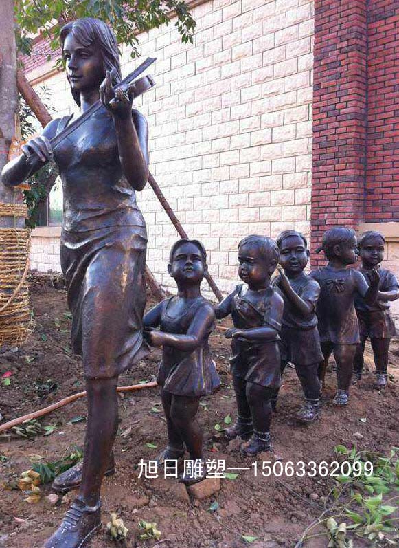 幼儿教育铸铜雕塑
