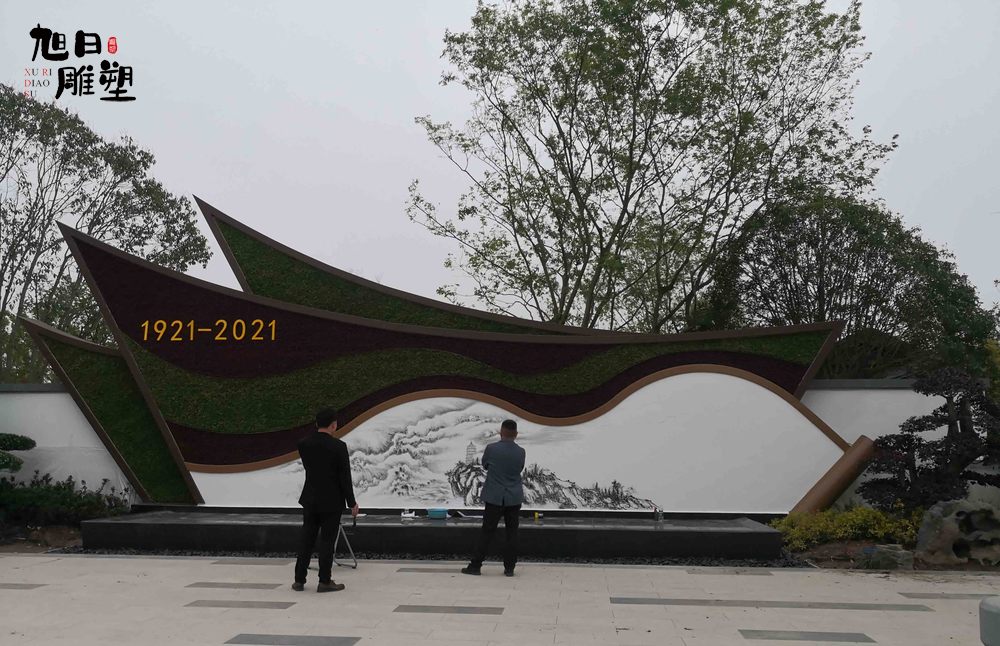 重庆不锈钢景墙高度6米长度12米